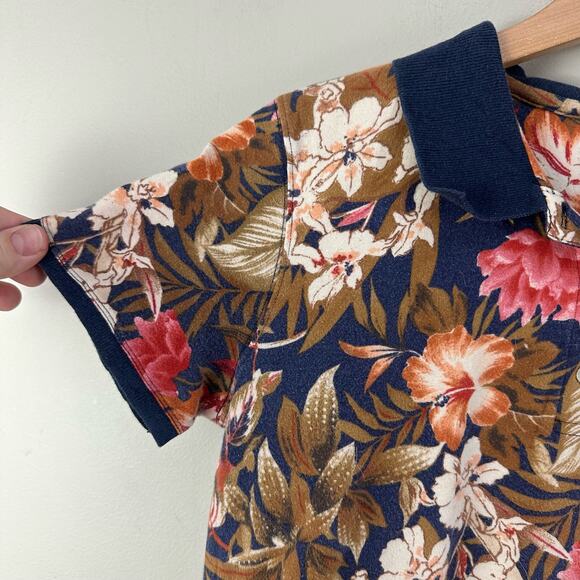 Jamaica Bay Tropical Hawaiian Polo Shirt  L Large Women's Vintage - Picture 4 of 9